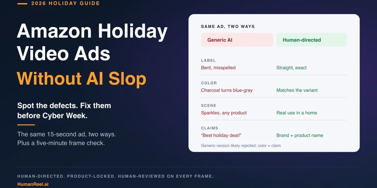 Amazon Holiday Video Ads That Don’t Look Like AI Slop
