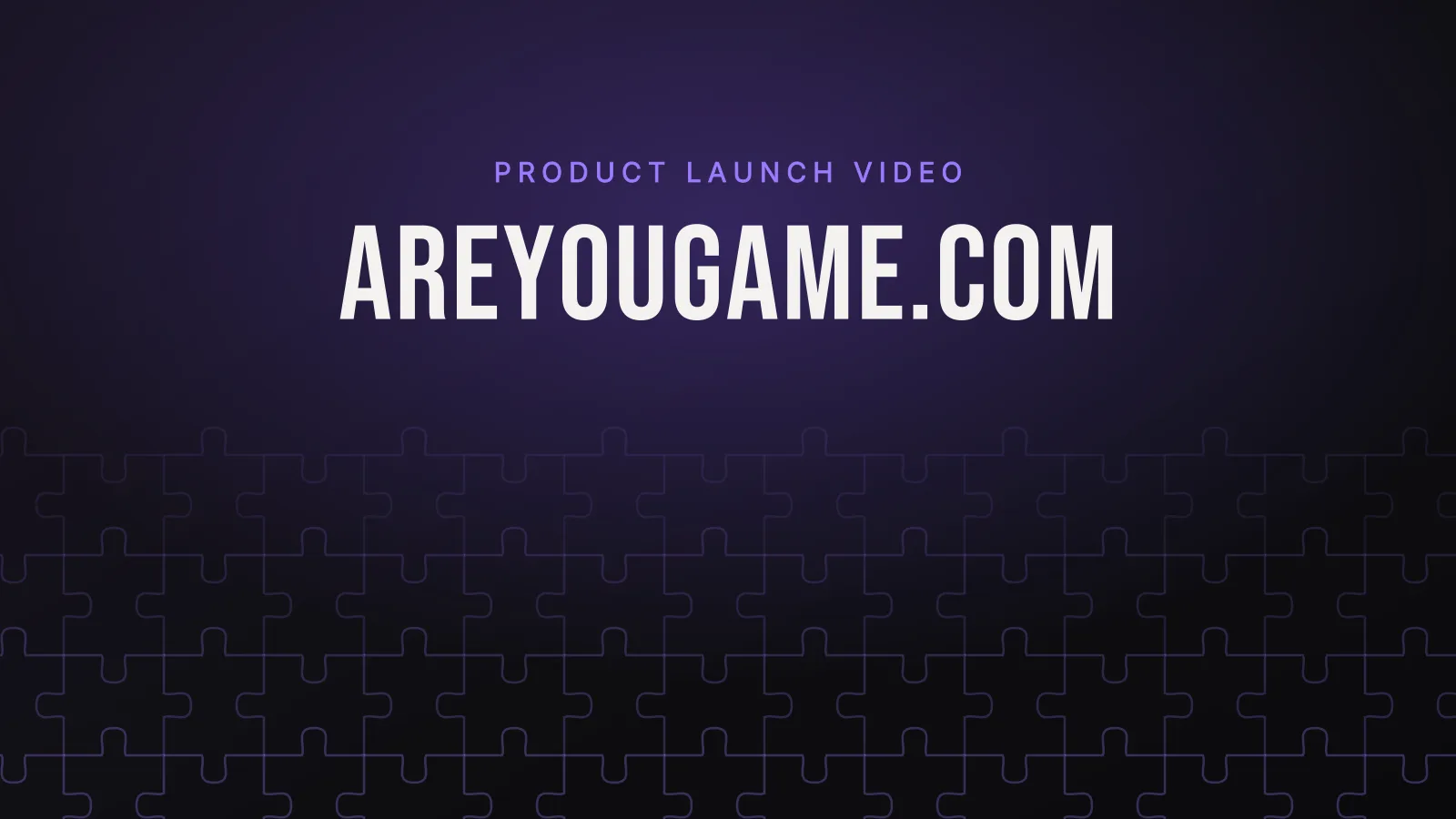 AreYouGame.com dinosaur puzzle launch video case study